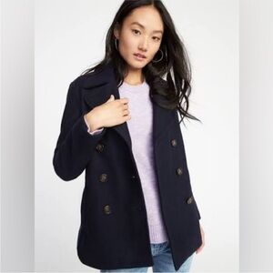 Old Navy Women’s Navy Wool Peacoat